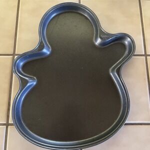 Wilton #2105-2572 Happy Snowman Cookie Pan 13-1/2" x 11" x 7/8" Tall